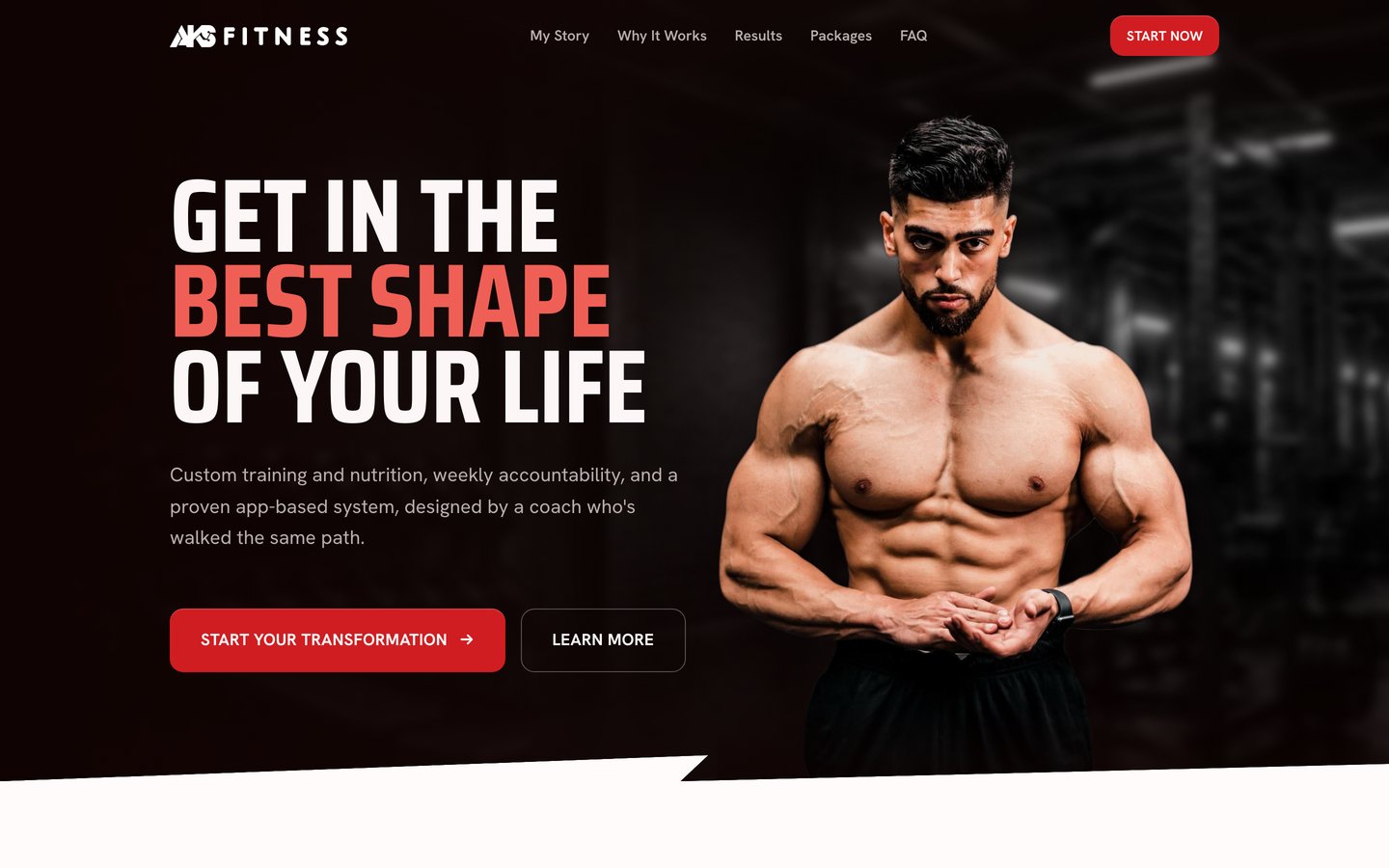 AKS Fitness website